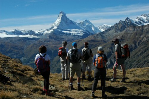 Matterhorn von Ober Satteln aus gesehen