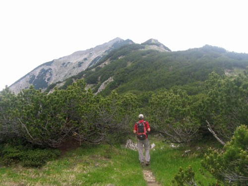 Auf dem Weg zur Seebergspitze am Achensee in Tirol