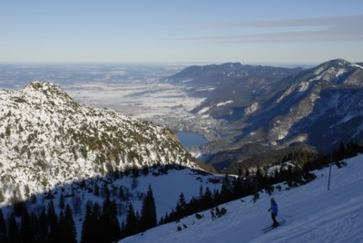 Blick vom Herzogstand nach Kochel