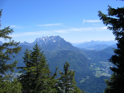 Blick vom Pendlinghaus auf den Wilden Kaiser