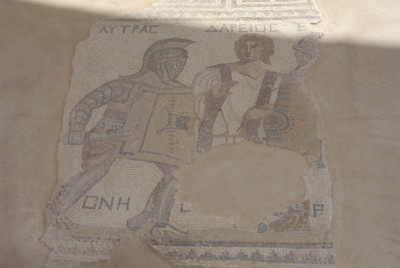 Mosaik Gladiatorenkampf Zypern Kourion