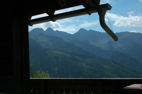 Blick auf das Rofangebirge von der Enteralm aus