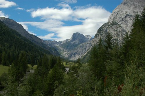 Blick in das Falzthurntal von Pertisau aus kommend