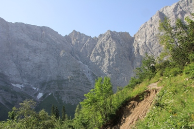 Auf dem Weg von der Falkenhütte zur Eng