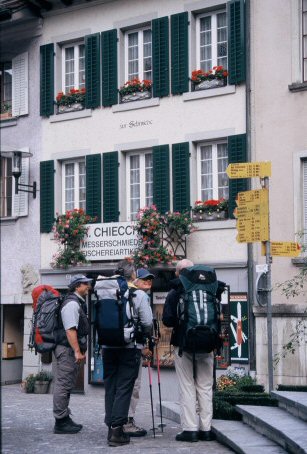 Start zum Jura-Höhenweg in Brugg