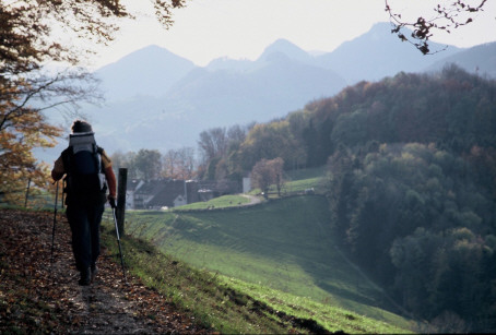 die Berge werden markanter - kurz vor der Froburg zum Abschluss des 2.Tages