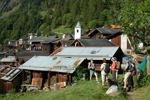 Aufstieg zum Lötschentaler Höhenweg