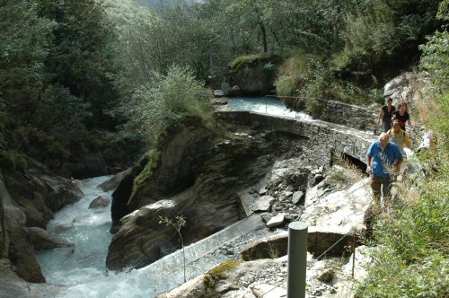 Wasserfall des Baltschieder Bachs