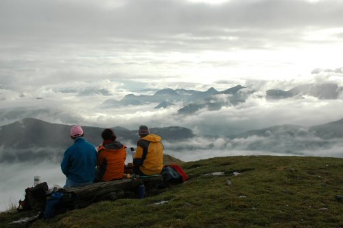 Rast und Brotzeit auf dem Monte Boglia bei Lugano