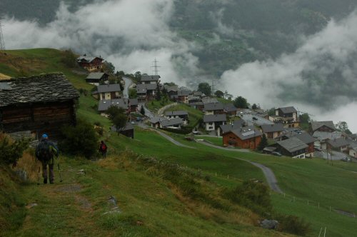 Abstieg nach Törbel von der Moosalp