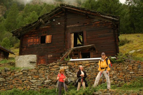 aufgelassenes Bauernhaus im Oberwallis bei Törbel