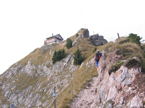 Berghütte auf dem großen Mythen