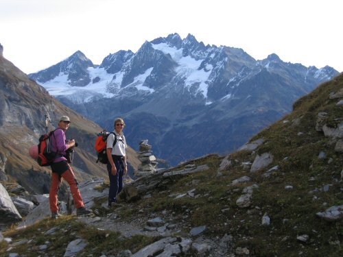 Aufstieg zum Klettersteig im Sustental