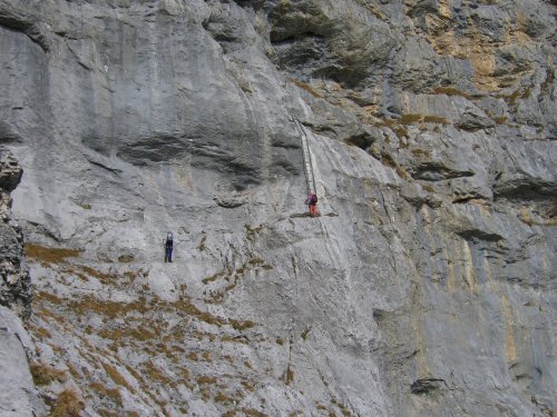 Klettersteig am Sustenpass in der Zentralschweiz