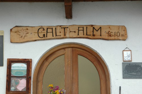 Die Galtalm auf 1.680 m Höhe.