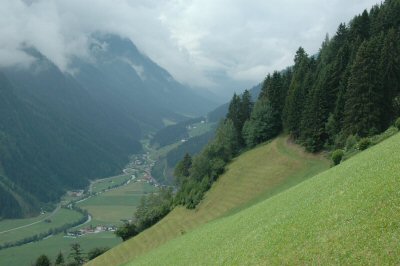 .... und hier der Blick ins Stubaital nach Norden.